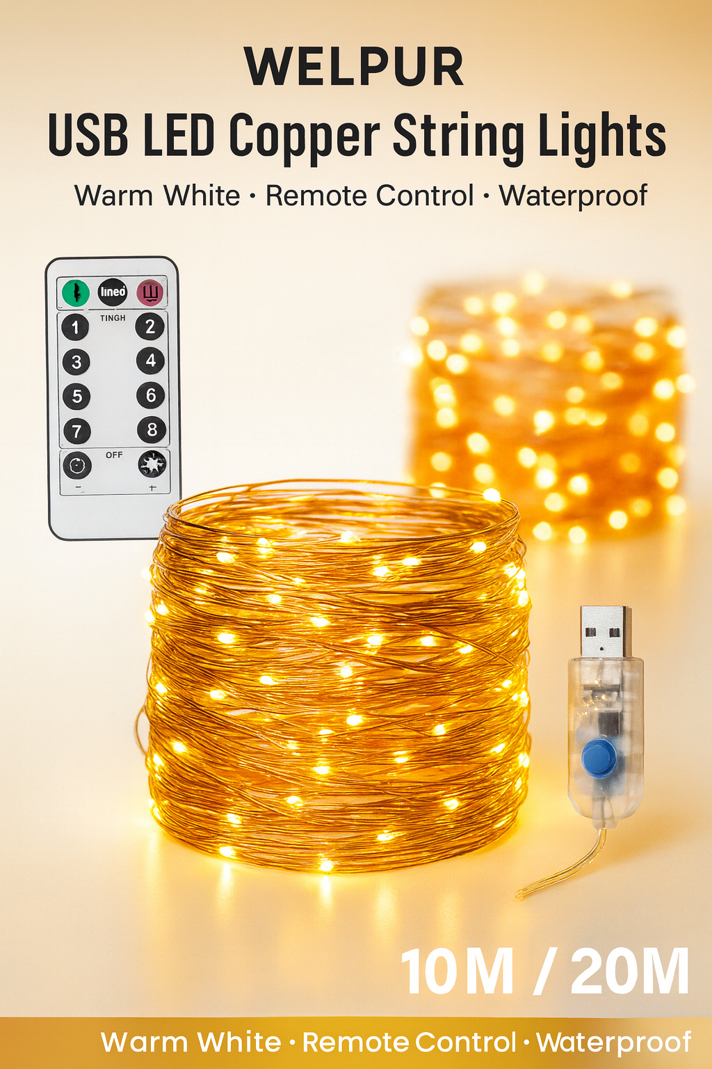 String Lights Copper